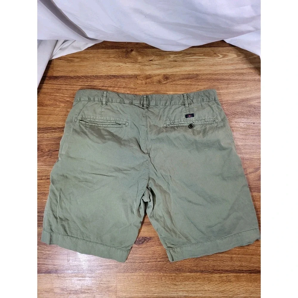 Faherty Mens Size 36 Olive Green Chino Cotton Blend Shorts 9